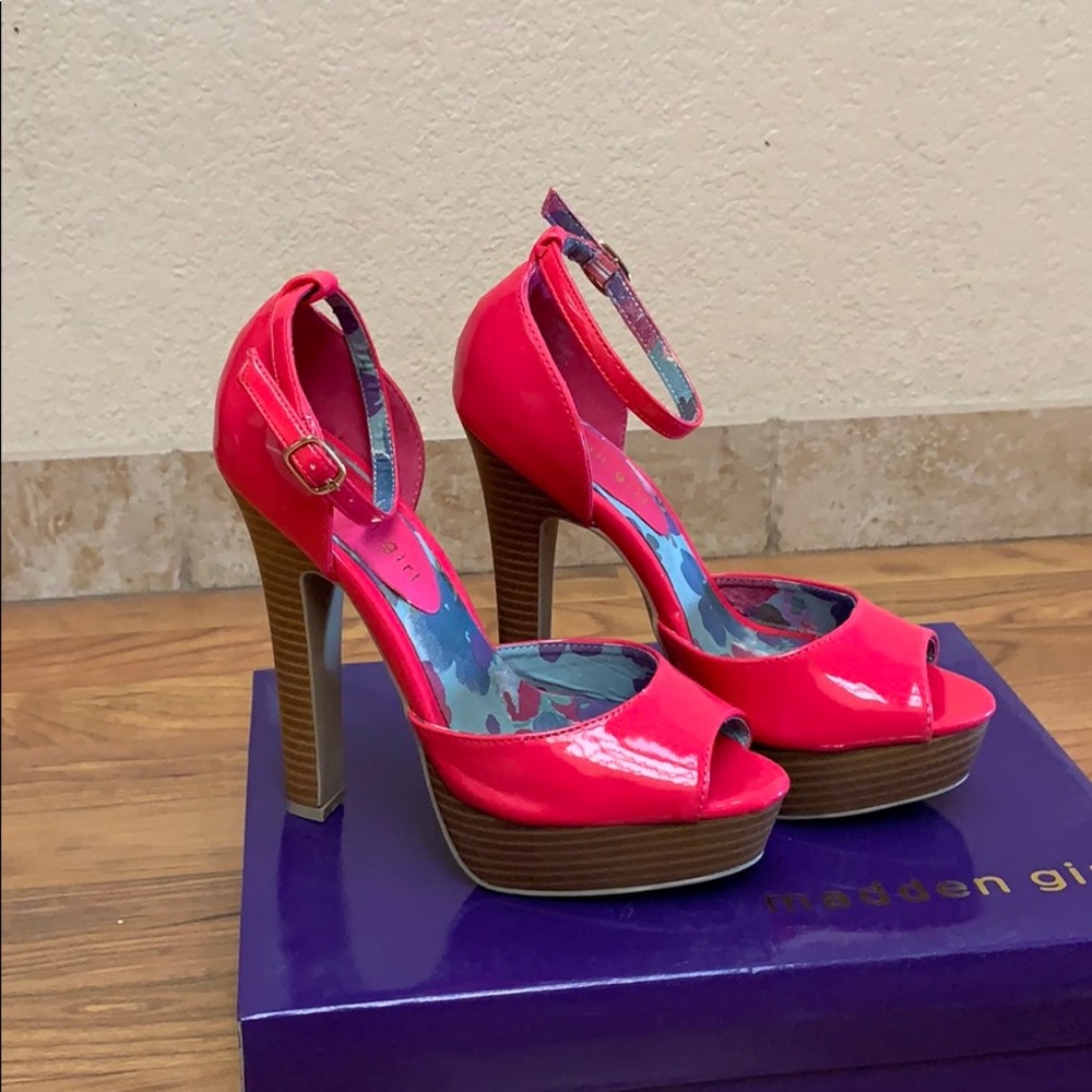 Brand New Madden Girl Hot Pink heels